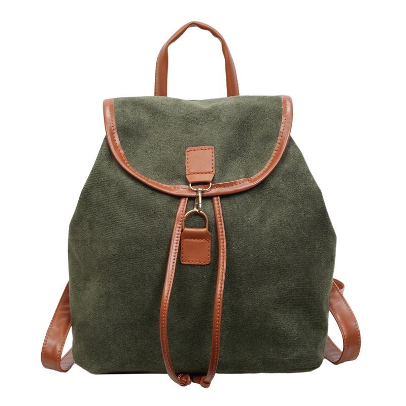 Schoolbag Dame's New American Large-capacity Backpack Bag Women's Fashion Sweet and Cool Retro Leisure Travel Bag
