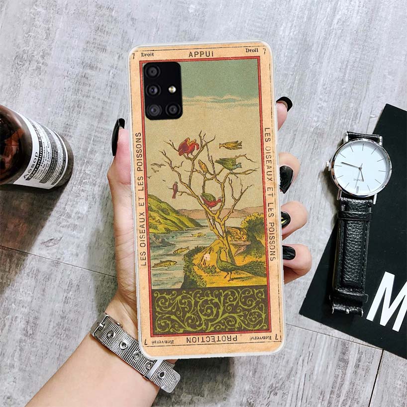 Tarot Cards Reading Art Phone Case For Samsung Galaxy A12 A22 A32 A42 A52 A72 A51 A71 5G A41 A31 A21 A02S M12 M21 M31 M30S