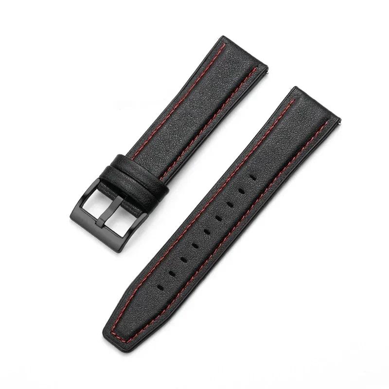 Cinturino in Pelle e Silicone da 22mm per Huawei Watch 5 GT6/5 Pro GT6/5/4/3 46mm Braccialetto Universale per Huawei GT6 Pro/GT 6 Cinturino per Orologio