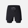 BARREL Men Essential Beach 4/8 Leggings Shorts Black (B3Smwbs015Blk)