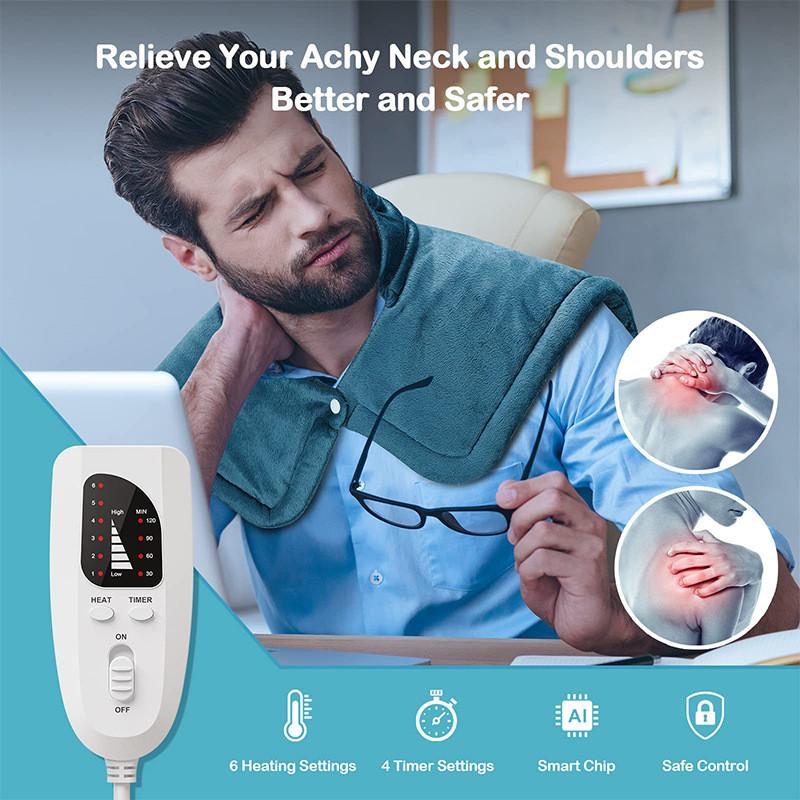 Winter Heating Plush Electric Blanket Household Portable Electric Shawl Multifunctional Shoulder And Neck Heating Pad
