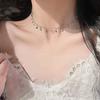 Light Luxury Niche Star Zircon Necklace Female Korean Niche Versatile Fashion Collarbone Chain Temperament Pure Desire Neck Chain