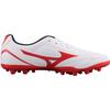 Mizuno Potrero Wide Ag Short Nail Soccer Shoes White/Red Sneakers P1GA189262