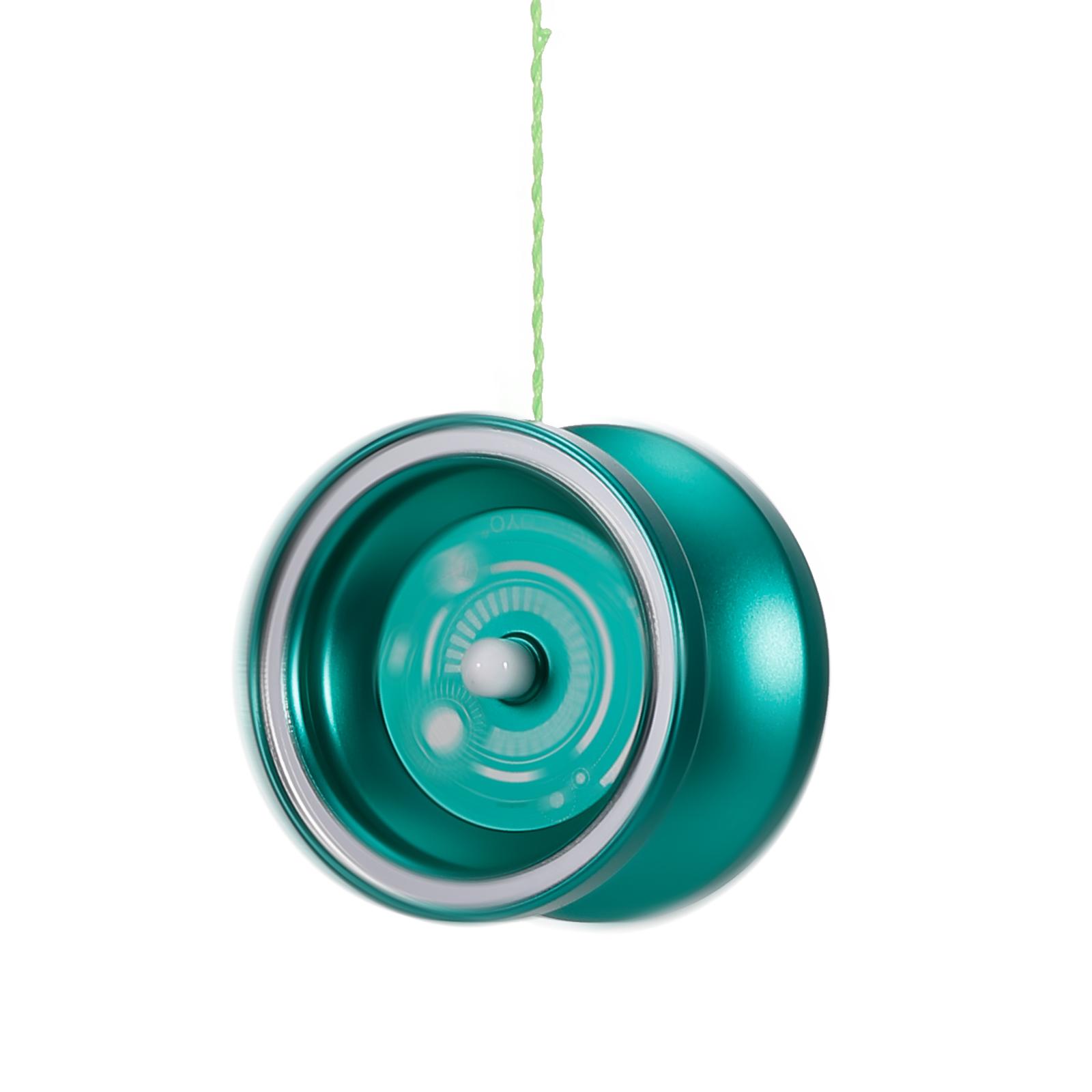 

MagicYoyo T7 Отзывчивые йо-йо для детей, йо-йо для начинающих с узким подшипником, стальной осью, корпусом из алюминиевого сплава, для лупинга светло-зеленый