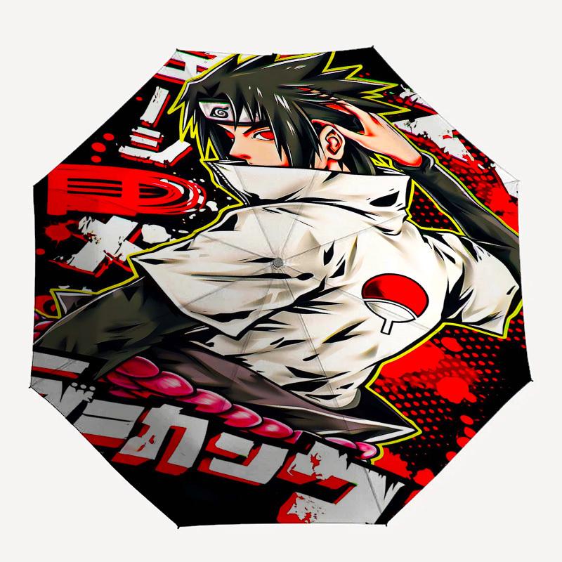 1pc Akatsuki SharinganOpen/Close Umbrella-Windproof, Compact Travel Umbrella, Sturdy 8-Rib Shaft1175