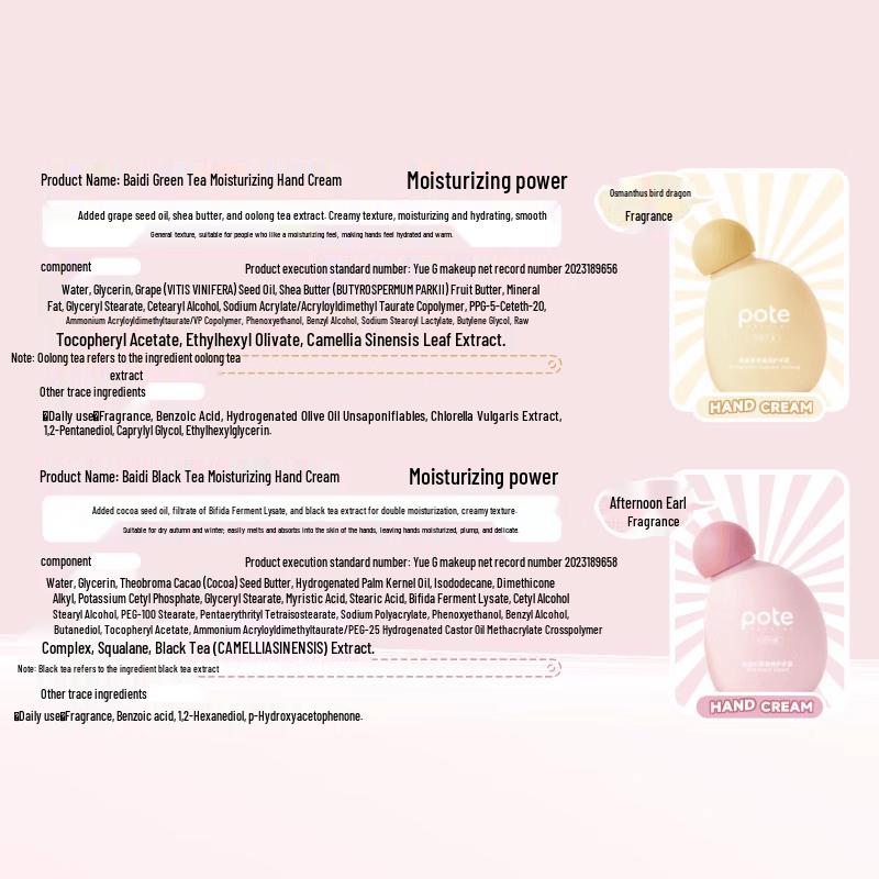 Berti Floral Tea Scented Hand Cream Set