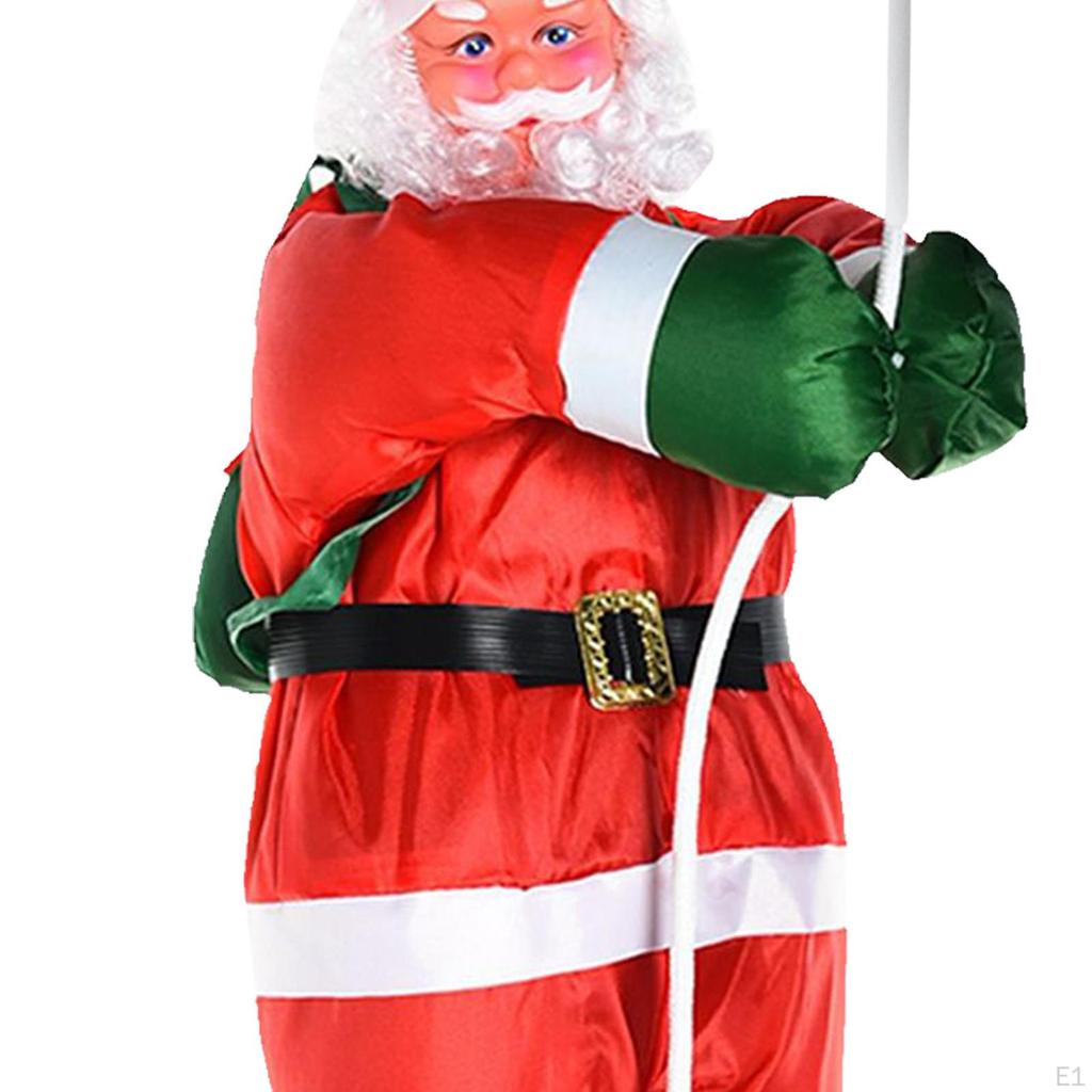 Cute Santa Claus Climbing Rope Animated, Hanging Wall Decoration Ornament, Pendant Snowman Crafts