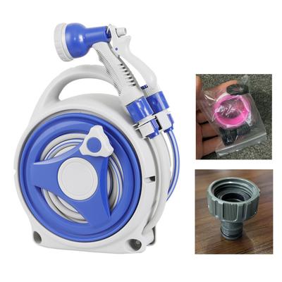 Retractable Garden Hose Reel with 8in1 Sprayer Nozzle 43Ft Hose Portable Water Hose Reels with