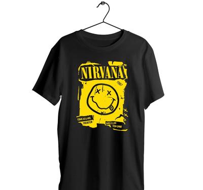 Nirvana Unisex T-Shirt - Polyester - Heavy Metal / Hard Rock Festival Ourdoors