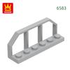 Non-Toxic 59Pcs/Lot 6583 2X6 Guardrail Builing Blocks Moc Fence Parts Compatible With Bricks Diy Children'S Assembly Toy Gift Box