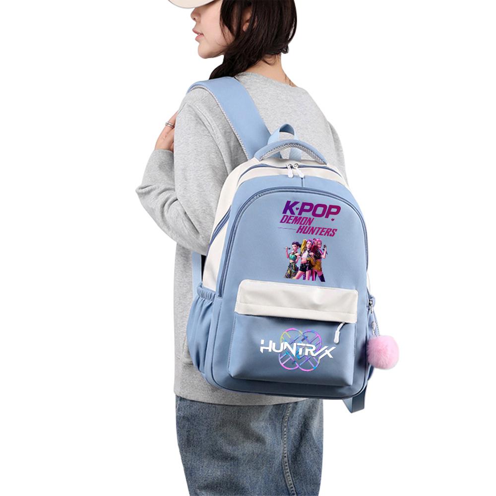 Anime Net Cute K-Pop Printed Backpack for Teenger Student Girl Boy Schoolbag Bookbag Kid Gift Women Large Capacity Waterproof Travel Bag Mochila