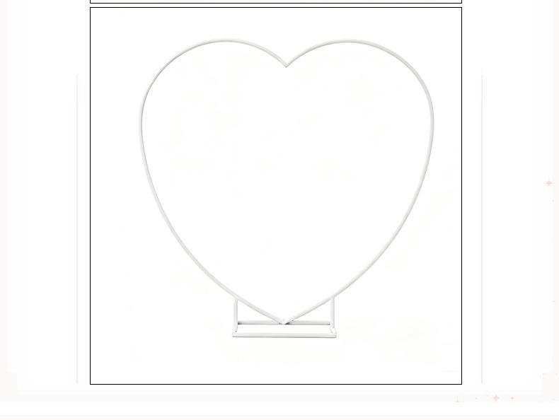 Heart-Shaped Wedding Arch Balloon Stand for Proposals and Valentine's Decor