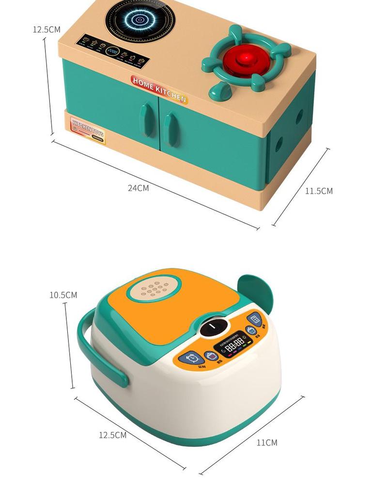 Dollhouse BBQ Kitchen Playset for Toddler Class: Kitchenware Toys for Kids