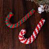 Playing Training Soft Rope Sound Cute Candy Cane Bite Toys Christmas Dog Toys Chew Toy
