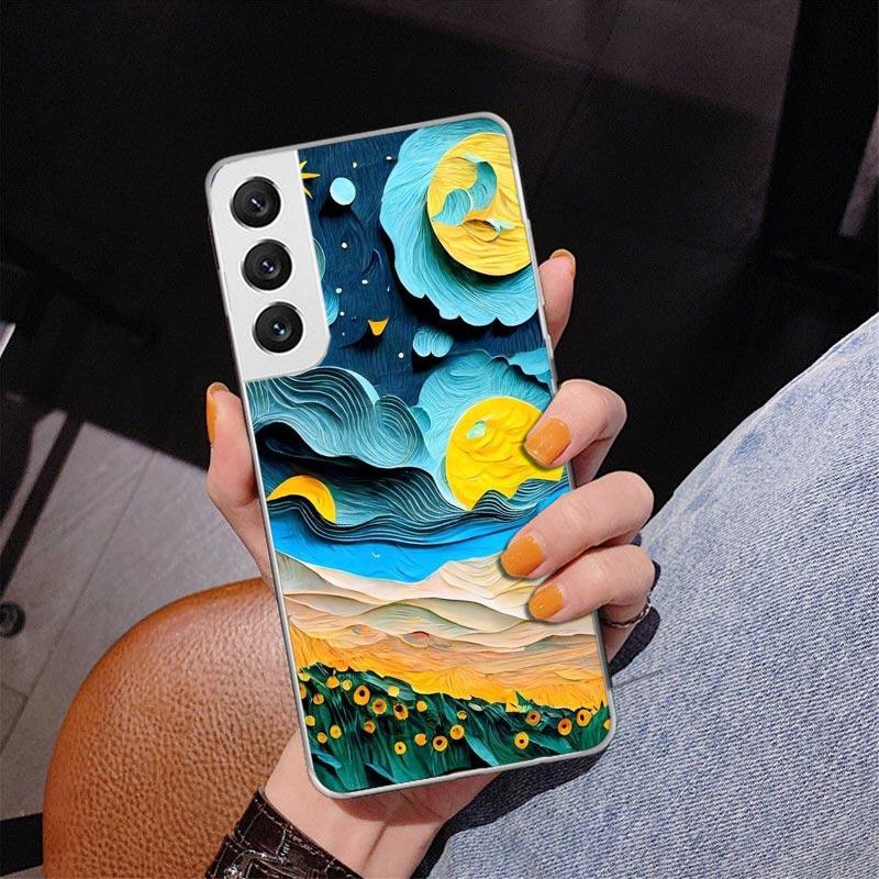Natürliche Bäume in Bergketten Phnoe Hülle für Samsung Galaxy S26 S25 Edge S23 S24 Ultra S22 Plus S21 S20 FE Einzigartige Hülle Weich