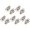 2-10PCS 1/4 Inch 6.35Mm Guitar Pickup Output Jack Socket Metal Guitar Stereo Socket Parts Guitar Mono Jack Socket for Electric G