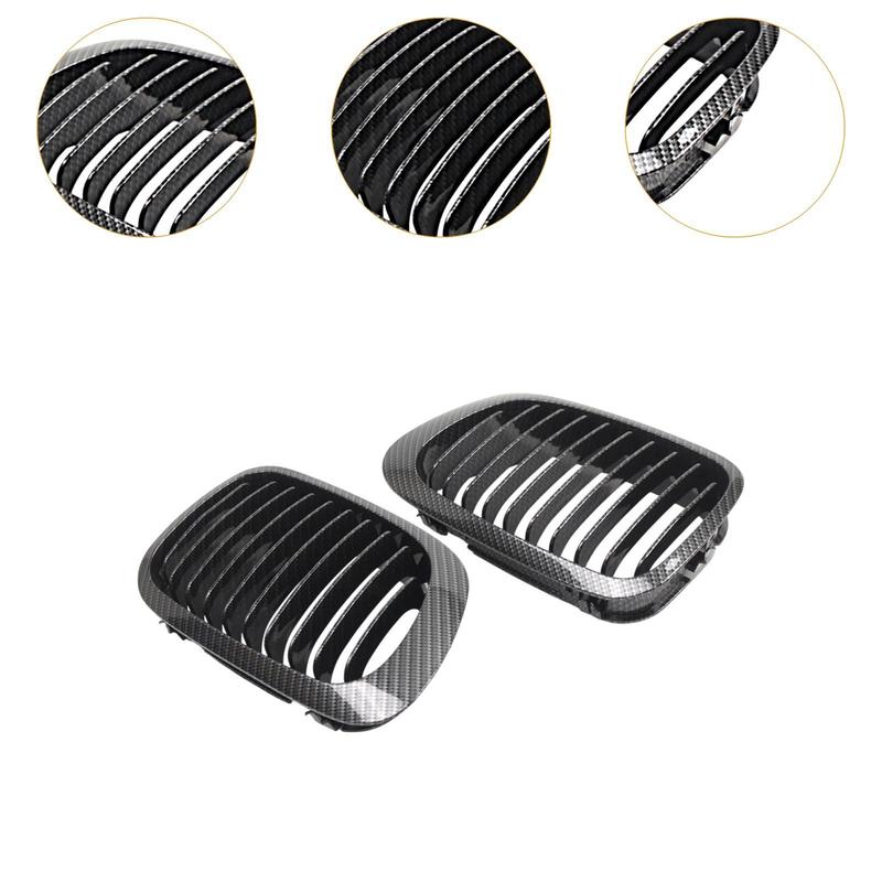 2Pcs Front Kidney Grills High Performance Replacement Exterior Decoration Car Front Grilles for BMW E46 Auto Accessories
