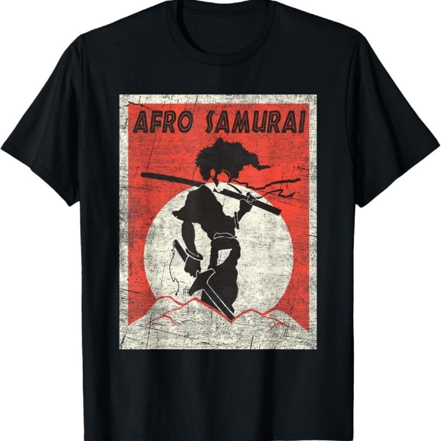 

Afro Samurai Shirt Vintage Samurai T-Shirt XXXXXL чорний