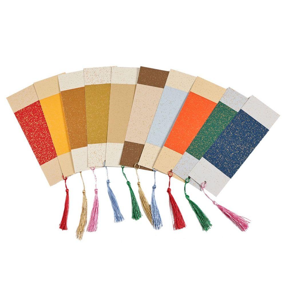 5/10Pcs Creative Xuan Paper Bookmarks Funny DIY Separator Pages Tags Stationery Hand-painted School Office Supplies