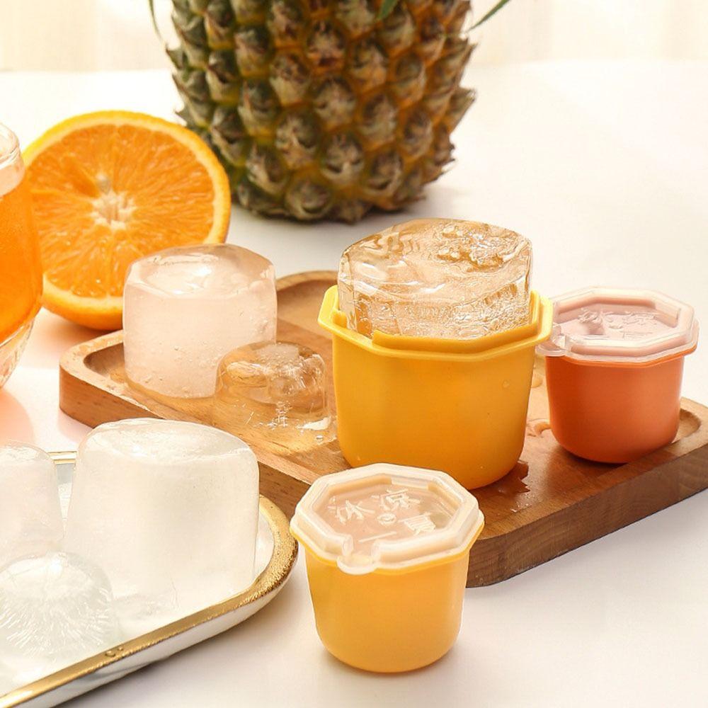 Polygon Ice Bucket With Lid Ice Cup Portable Ice Tray  For DIY Ice Cream