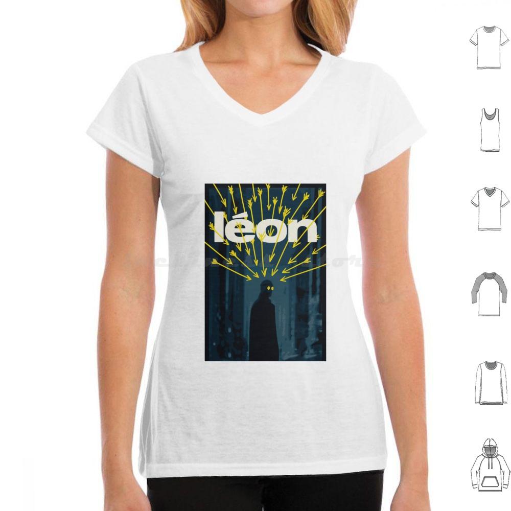 

Léon The ProfessionalYellow Black Artwork T Shirt Cotton Men Women DIY Print Leon Leon The Professional Movie Mathilda Natalie 4XL