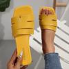 2025 New Women Slippers Flat Bottom Non-slip Outdoor Open Toe Beach Female Sandals Sexy Fashion Designer Shoes Slides Woman