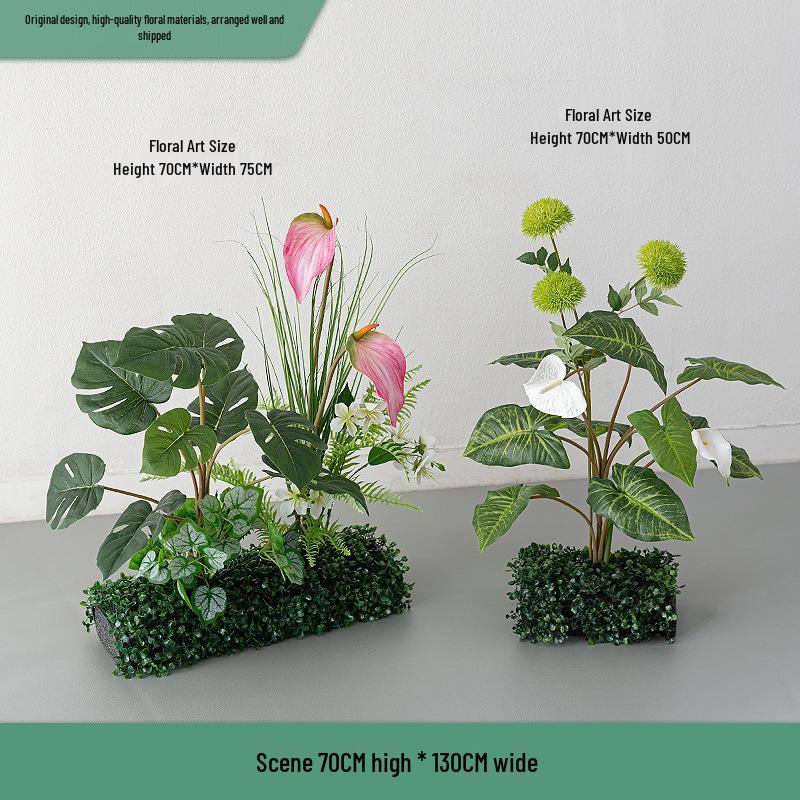 Greenery and Floral Art Installation for Open Spaces and Window Displays