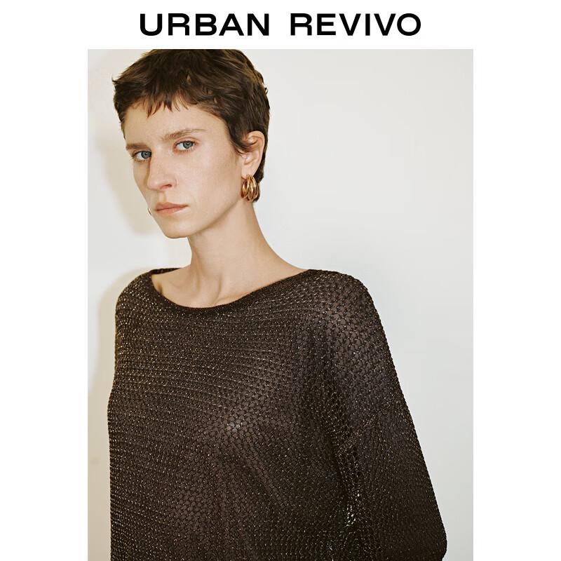 UR Women's Retro Textured Hollow Knit Sweater