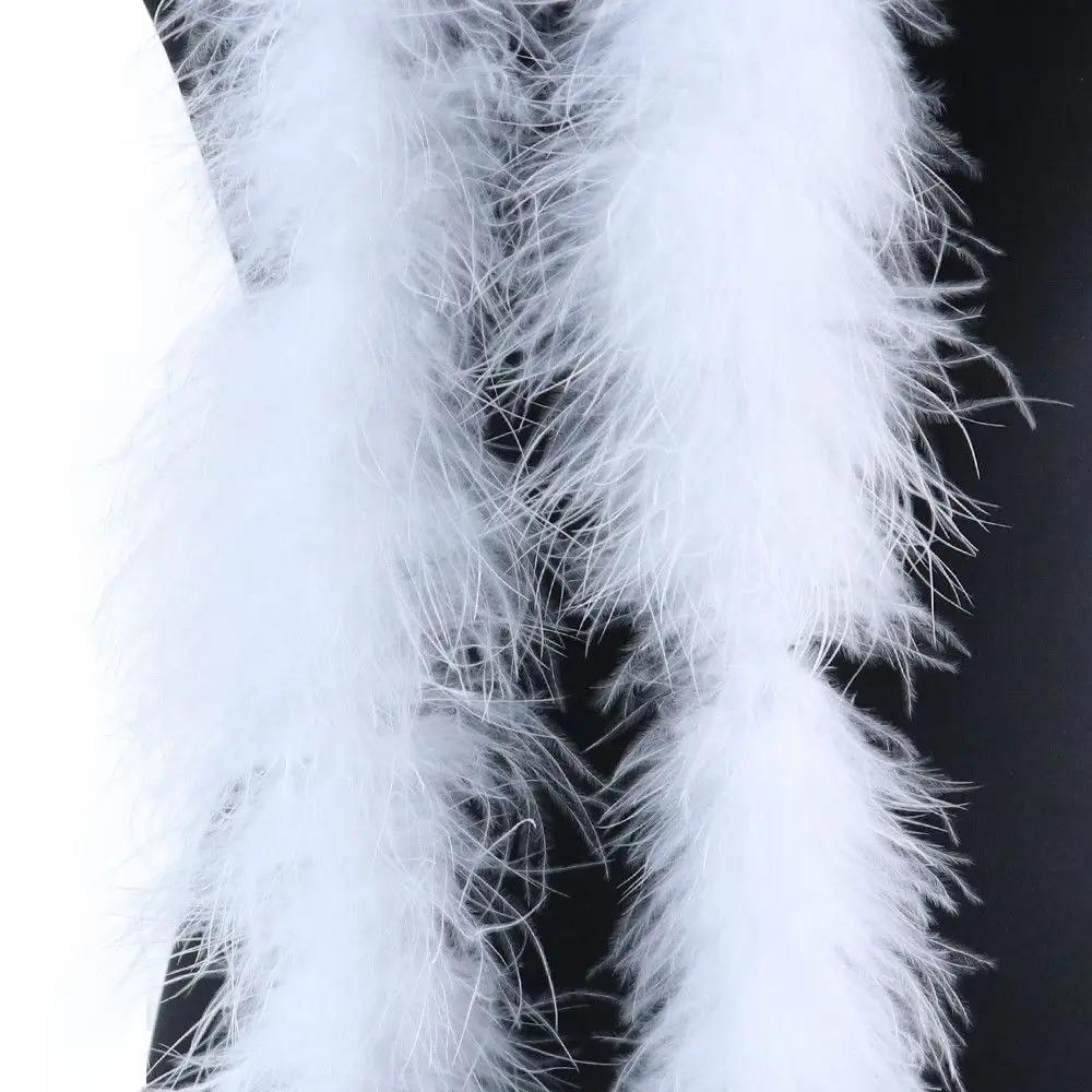2M Feather Strip Boa Fluffy Feather Ribbon For Christmas Tree Costume Fancy Dress Wedding Party Apparel Sewing Craft Decoration