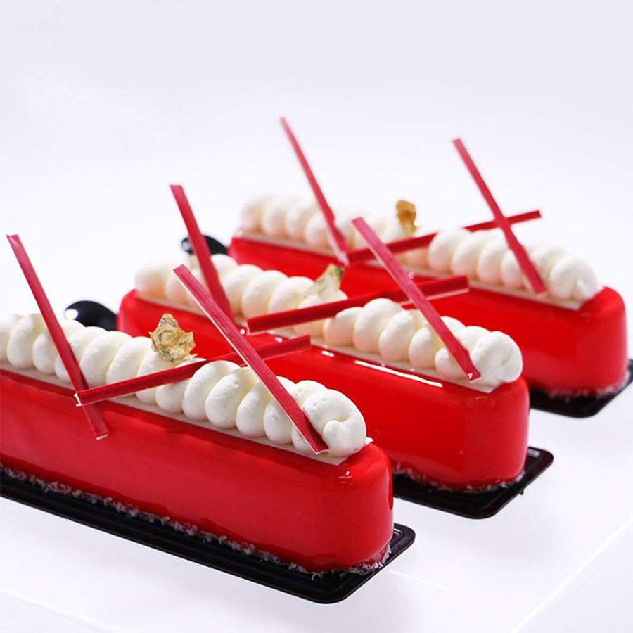 Twinkie Cake Pan Silicone Eclair Mold Finger Shaped Molds Cylinder Silicone Trays for Baking, Soap, Resin, Chocolate Bar