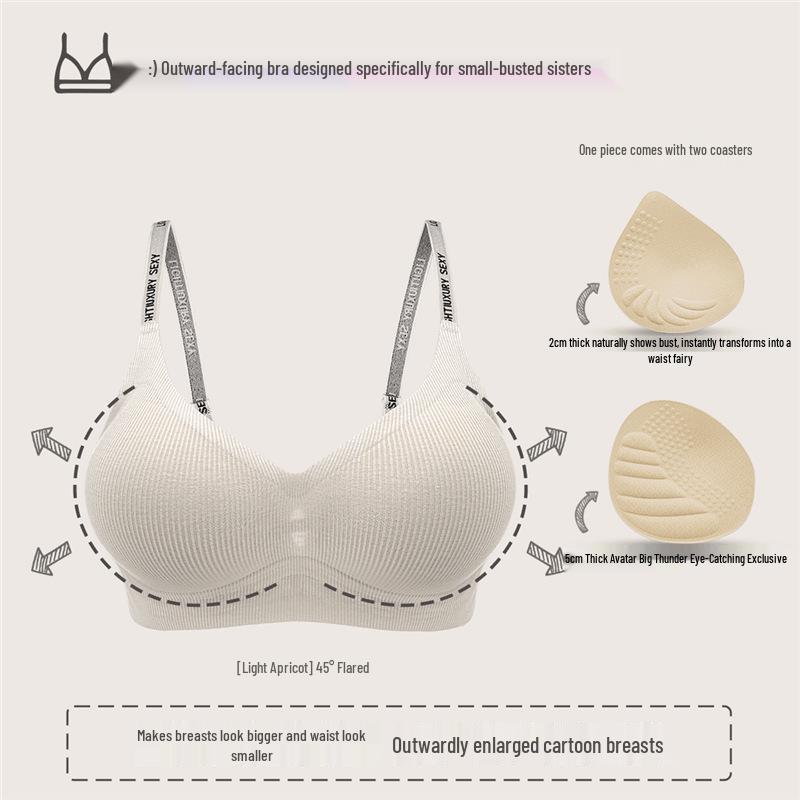 

Бюстгальтер Euro Wind 2.0 с мягкой поддержкой и расширяющимся наружу эффектом - Подчеркивающий и сексуальный бюстгальтер для маленькой груди в стиле японской комикс-манги L (Recommended 105-120 jin)