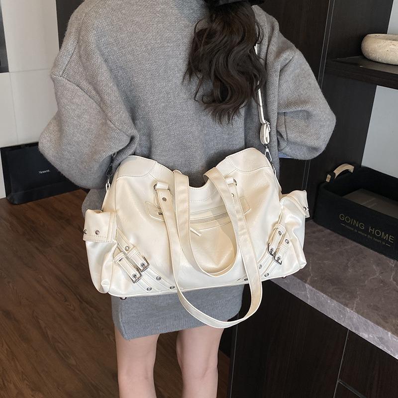 Retro Bag Women's Large-capacity New Summer Versatile Casual Messenger Bag Shoulder Commuter Tote Bag