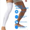 1Pair Long Leg Compression Sleeves For Running, Basketball, Cycling - Muscle Support, Joint Pai ,Secure Fit For Men,Women, Youth