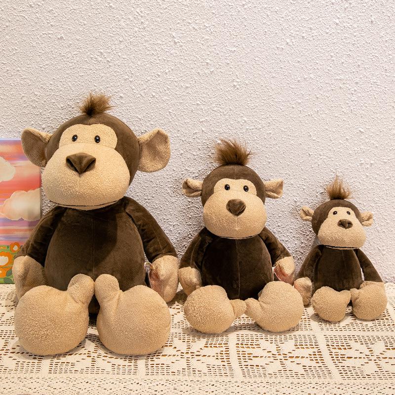 Plush Jungle Animal Dolls: Elephant, Monkey, Tiger, Lion, Giraffe – Perfect Children's Gifts