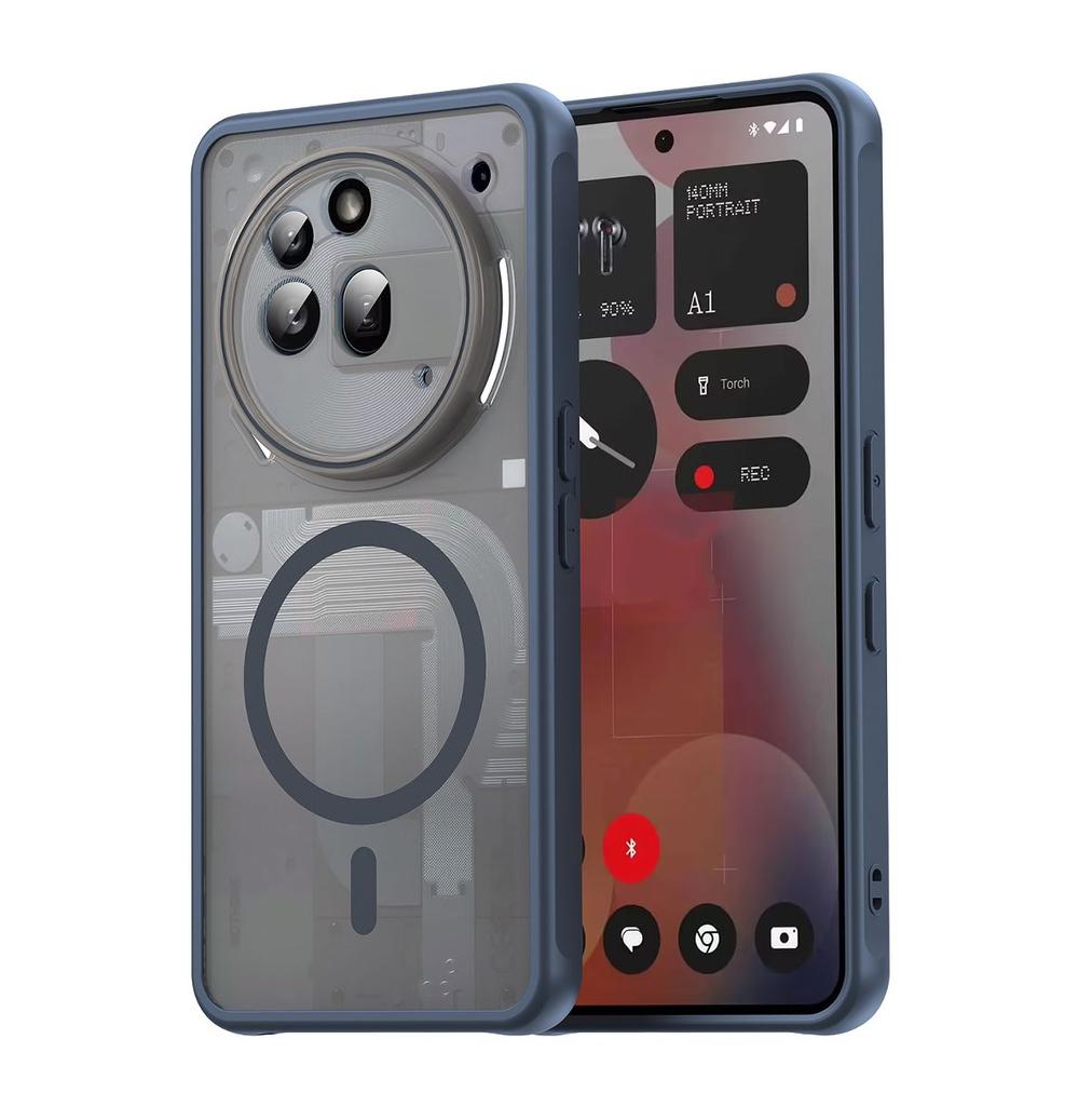 For Nothing Phone 3A Pro Case Hard transparent Magnetic Wireless Charging Protective Back Cover Case For Nothing Phone 3A Shell