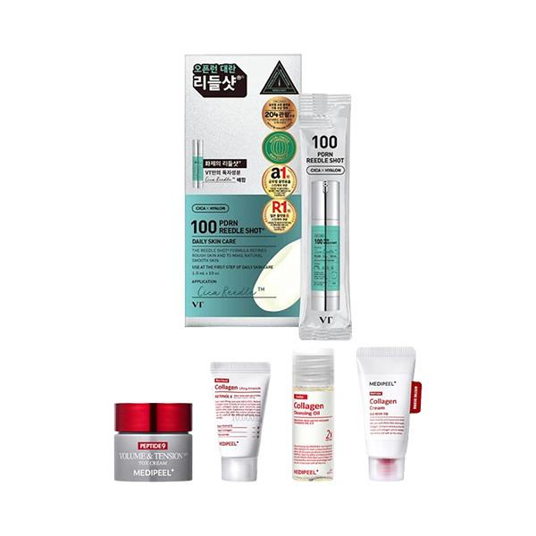 

VTCOSMETICS PD Allen Riddle Shot Ampoule Pouch (10 sheets) + Medipeel Mini 4 types (Tox Cream, Ampoule, Cleansing Oil, Barrier Cream)