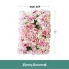 Qixi Festival Rose Flower Wall: Simulated Floral Background for Photography, Indoor Decor, and Wedding Celebrations