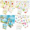 New Plastic Easter Tablecloth 137*274cm Rabbit Table Cover Bronzing Bunny Table Runner Birthday