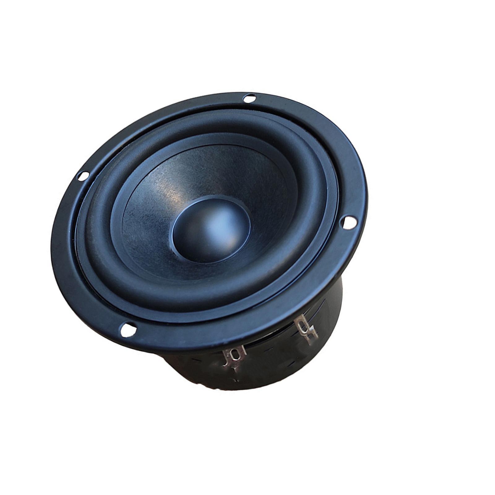 Round 3Inch Bass Speaker HiFi Stereo System With Glass Fiber Woven Woofer Metal Rubber Construction