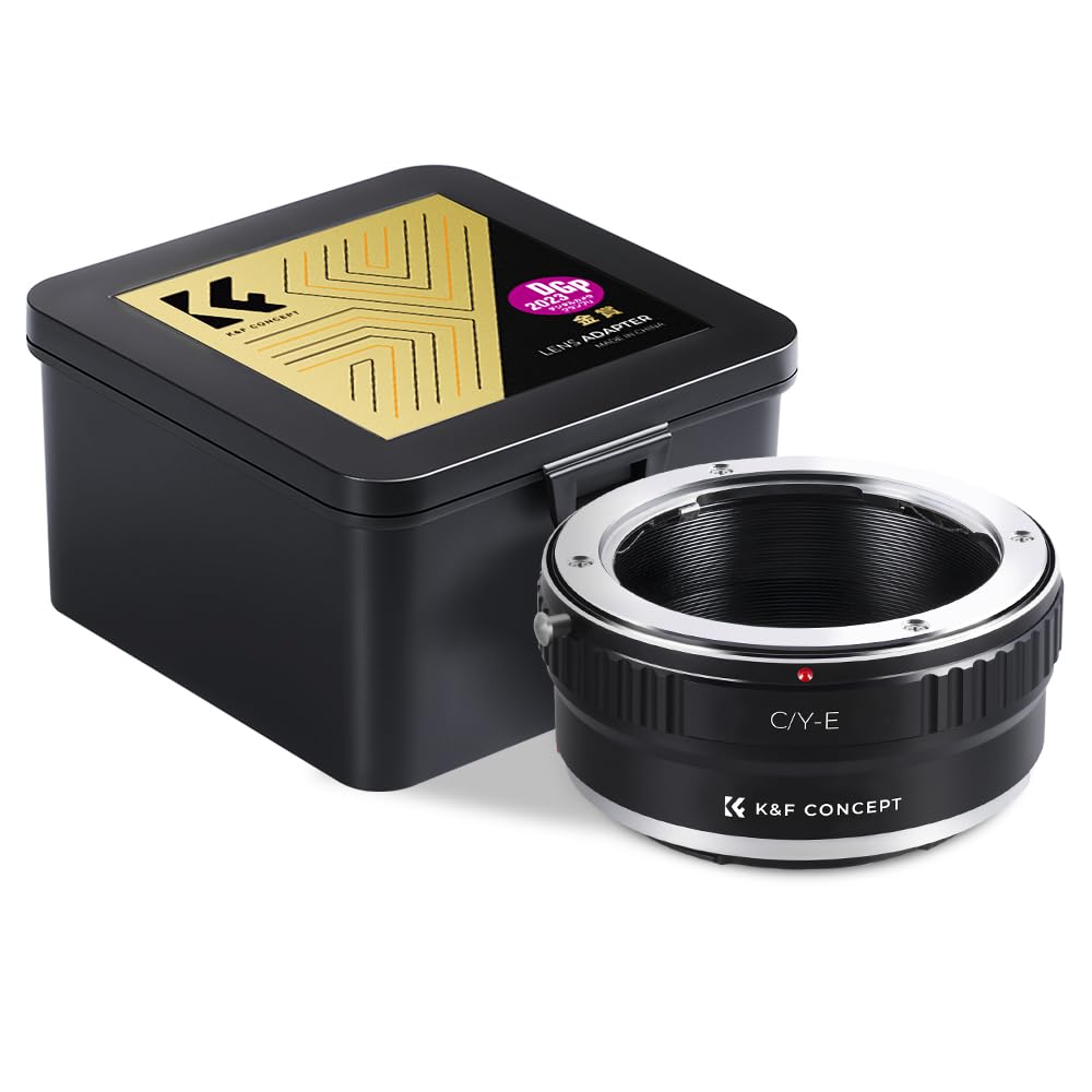 

Concept Mount Adapter for Contax Yashica Mount Lens to Sony NEX Conversion Lens Adapter for High Infinity Manufacturer Direct Store K&F C/Y-NEX C/Y чорний