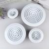 1PCS 75-200MM Exterior Wall Air Outlet Round Adjustable Wall Interior Vent ABS Ventilation System Grille Vent Cover Duct Vents