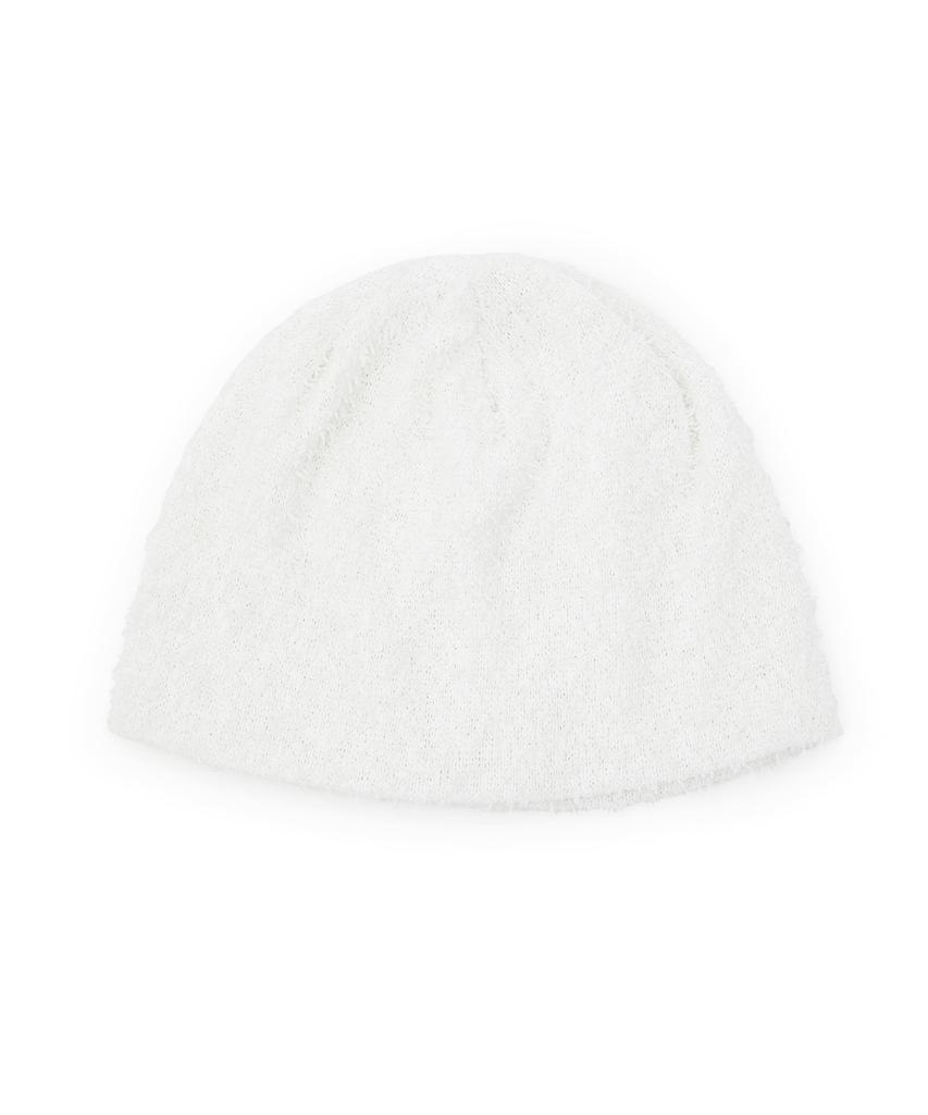 Eondeokeonteulolseutyudio Summer Boucle Beanie Fuzzy Beanie / Cool Boucle / White