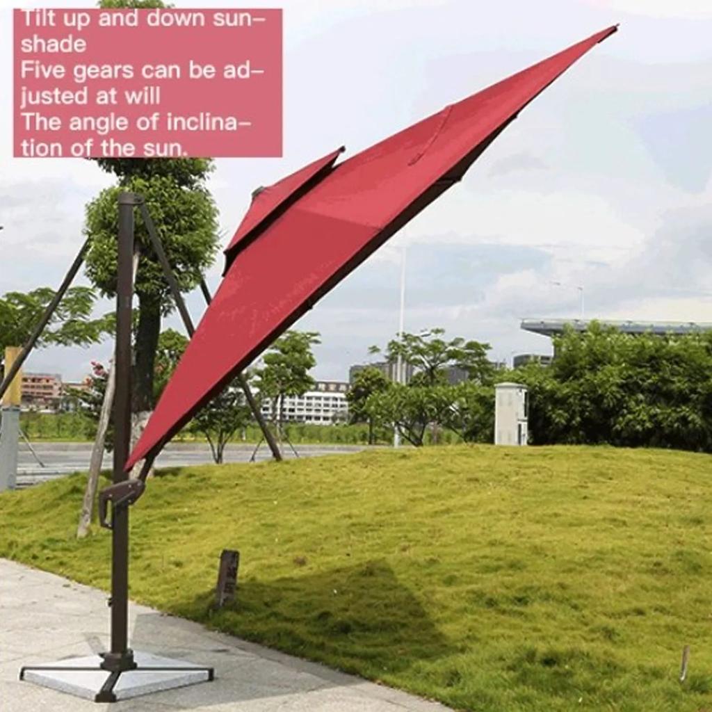 Patio Umbrella Replacement Canopy Backyard Garden Outdoor Umbrella Top Sun Protective Water Resistant