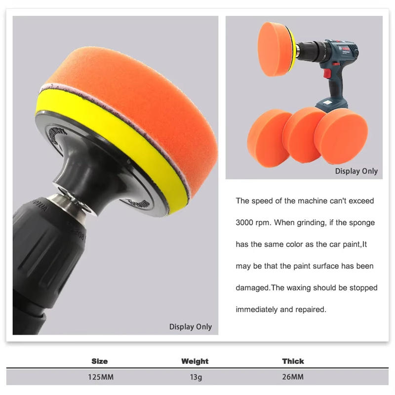 Universal 5/10pcs Car Polishing Pads  Sponge Polisher Clean Waxing Pad Auto Paint Maintenance Care Buffing Cleaning Tool