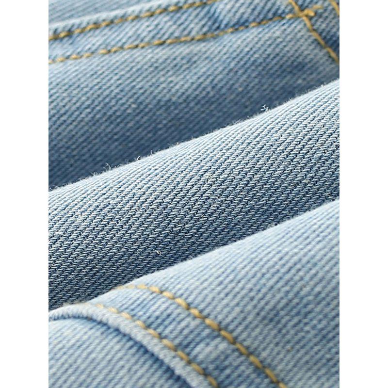 Boys' Denim Shorts, Summer Light-Colored Five-Point Pants, 2025 New Children's Clothing, Soft Thin Casual Pants for Young Children