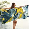 Cute Pokemon Beach Towel Van Gogh Style Super Absorbent Bath Towel For Beach Pool Sport Yoga Home Travel Towel Gift for Friend