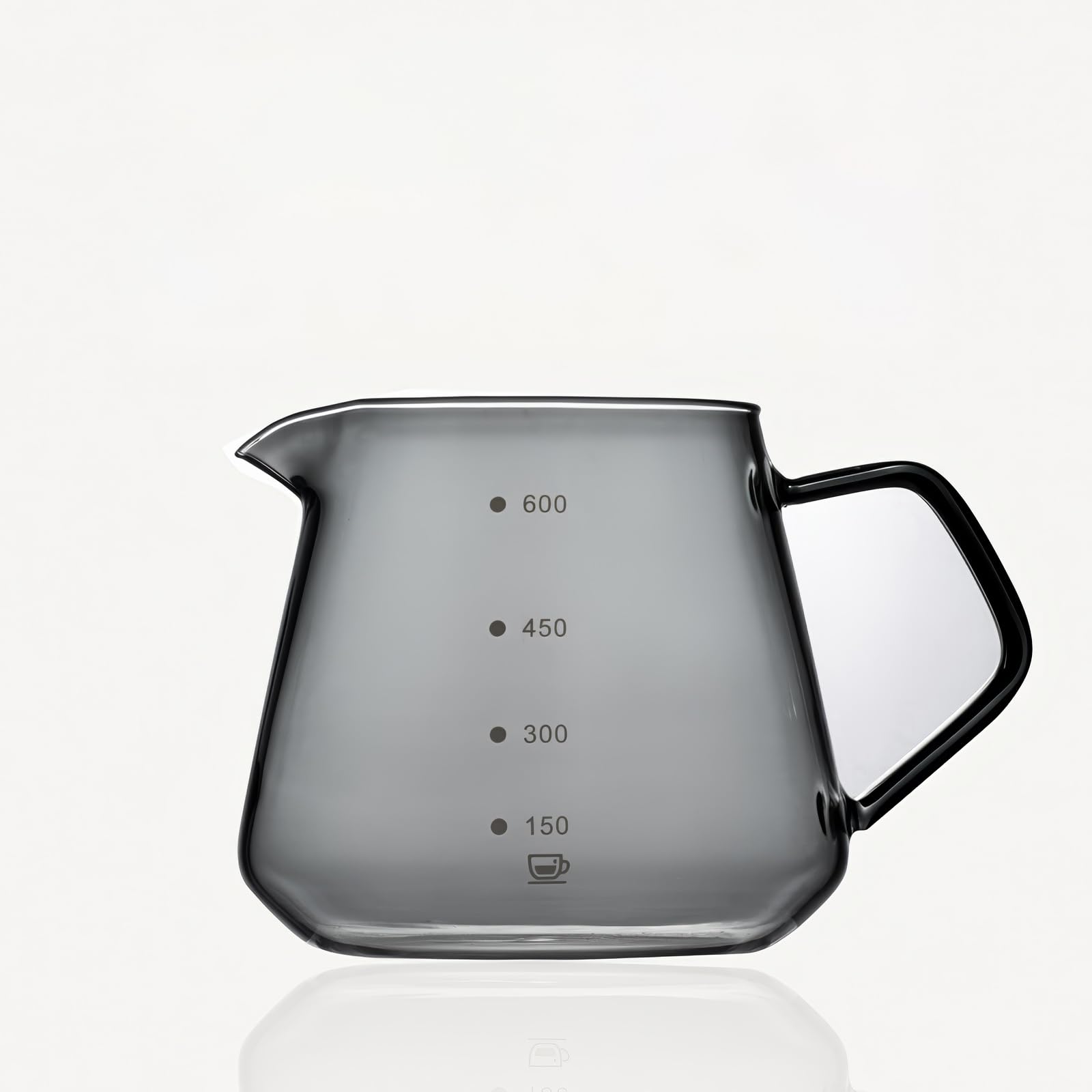 

JIKANNOYA Coffee Pot, Break-Resistant, 600ml, Made of High Boron Silica Glass, Heat-Resistant, Heat-Stovetop, Cold-Resistant, with Handle, Coffee