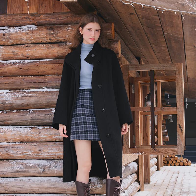 Betu Women's 100% Wool Loose Fit Long Coat