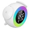Wake Up Light Alarm Clock Colorful Lighting Effects Rechargeable Digital LED Music Alarm Clock for B