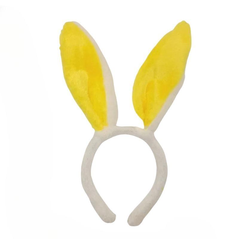 1-10PCS Plush Easter Bunny Ears Headband for Women Rabbit Ears Hairband Cosplay Costume Accessories for Girls and Easter Parties